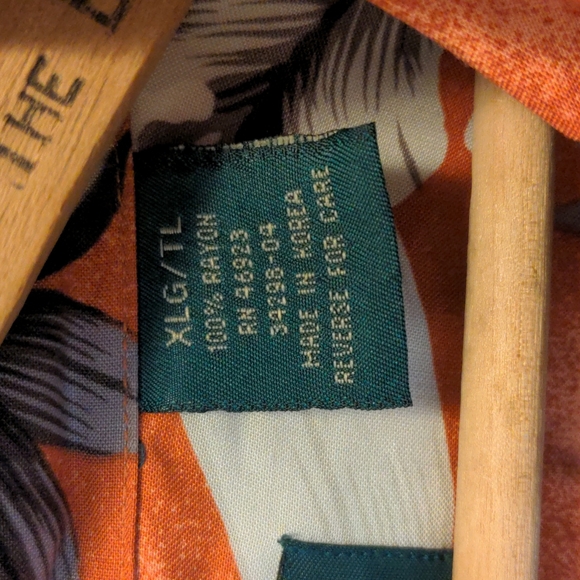 Scandia Woods Men's Size XLG Button Front Hawaiian Floral Print Shirt - Picture 5 of 8